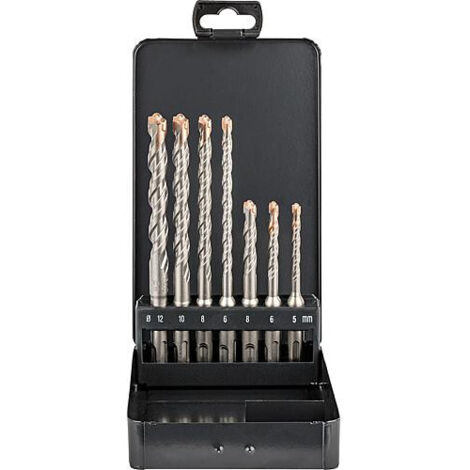 Alpen SDS-plus Jeu de forets 7 pièces F4 forte 2 tranchants ø 5, 6, 8 mm