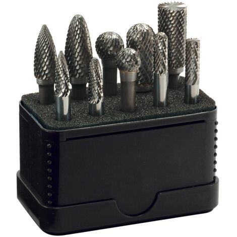 Alpen Set di 6 Frese in Carburo di Tungsteno HM Rotary Burrs Set ZF