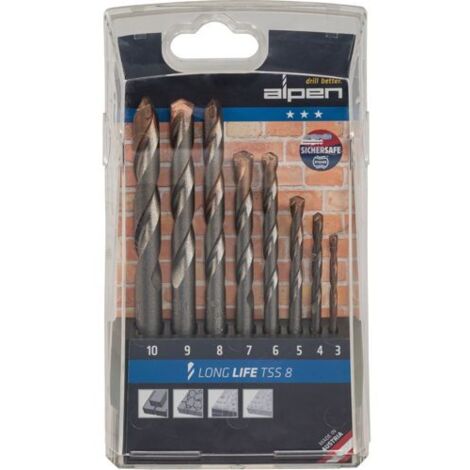 Alpen Widia Long Life Bohrerkoffer 8-tlg