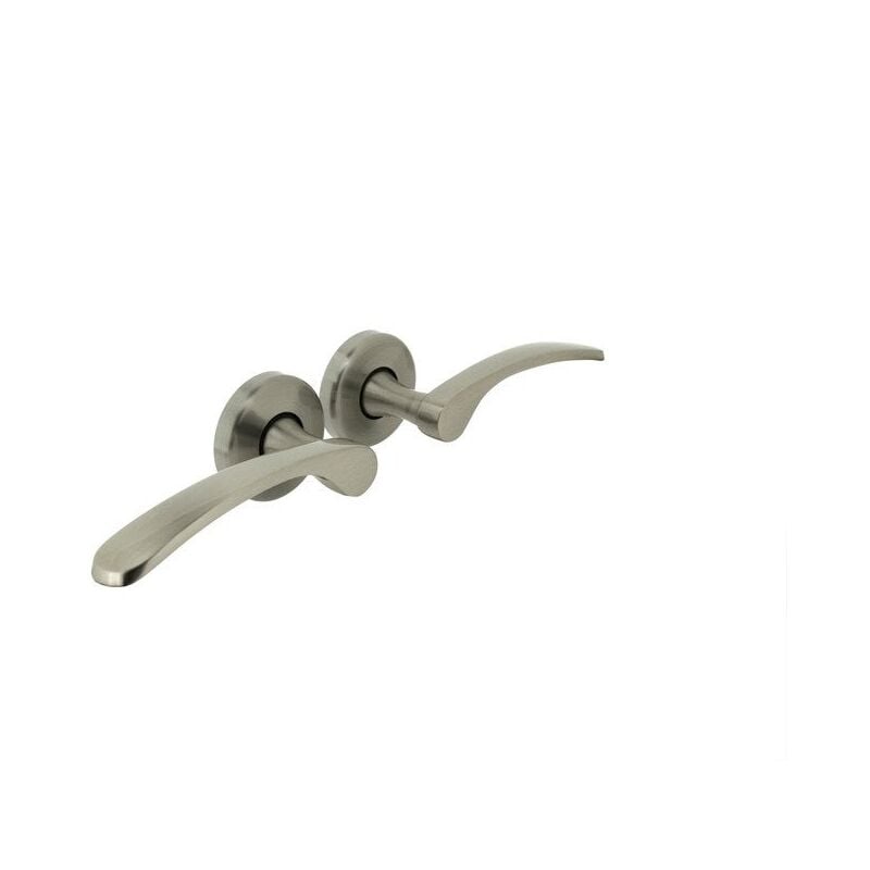 Alpertec - 2 poignées sur rosace Eva/Soho gris mat laiton sans trou A2 Voir les détails du produit