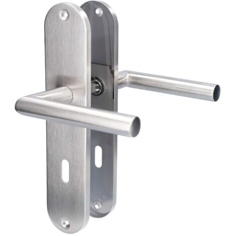 Alpertec 28015500 set di ristrutturazione Conte-LS in acciaio inossidabile per porte da camera set di maniglie accessori per porte nuovi