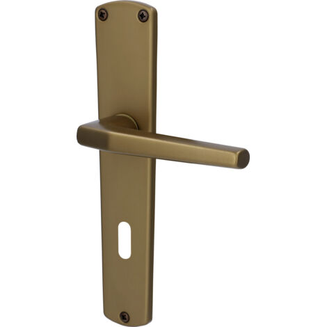 Alpertec BB-Langschildgarnitur Phil Aluminium F4 bronze abgerundet Beschläge