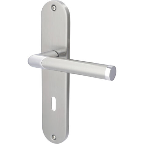 Alpertec Drückergarnitur Renofast I edelstahl/BI-Colour BB 72 mm Türdrücker