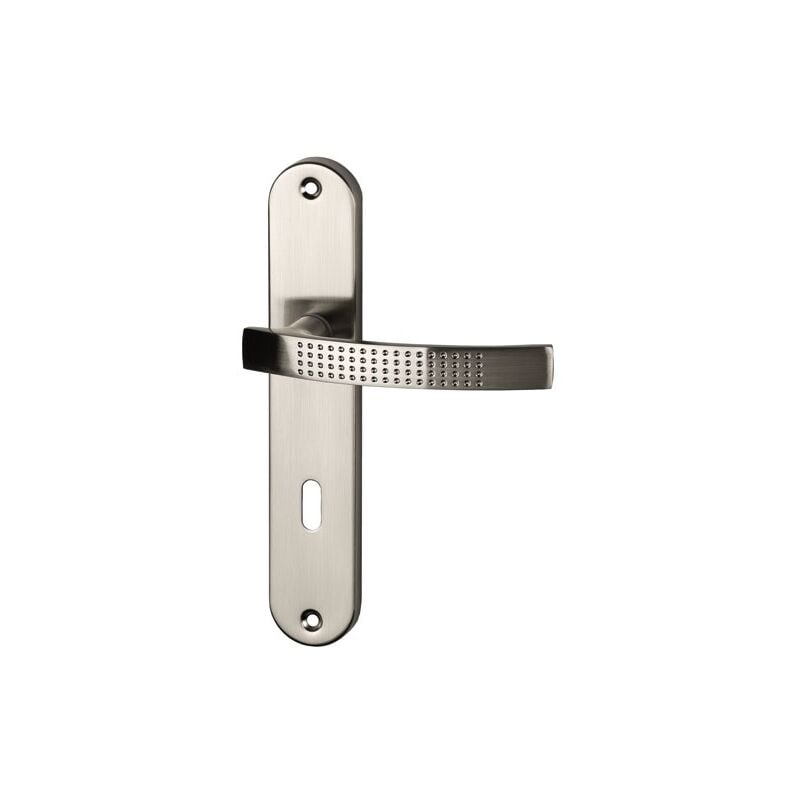 Alpertec - Ensemble poignées isola nickel mat clé 195mm