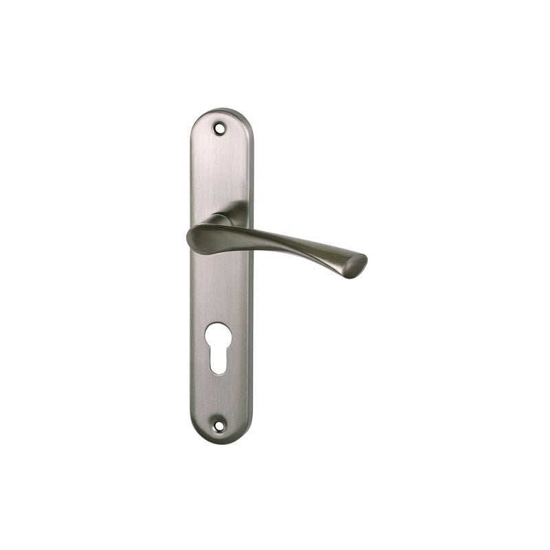 Alpertec - Ensemble poignées lea alu métal nickel mat cyl 195mm
