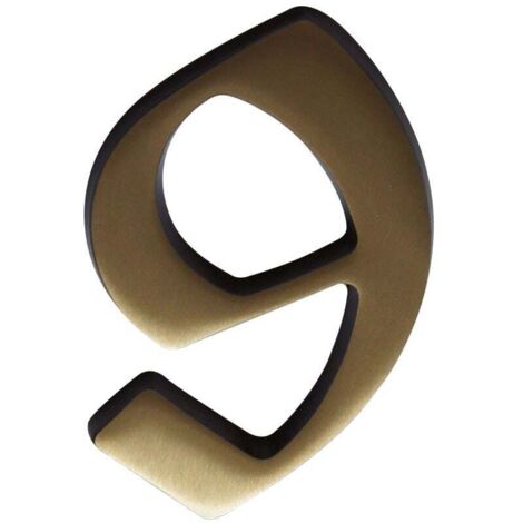 Alpertec Hausnummer 9 Bronze Hausnummern Hausnummerschild