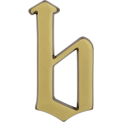 Alpertec Hausnummer Buchstabe B Bronze Hausnummern Hausnummerschild