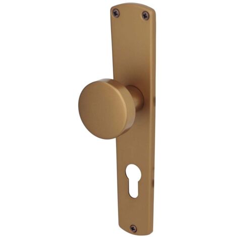 Alpertec PZ-Knopflangschild Phil Aluminium bronze abgerundet Beschläge