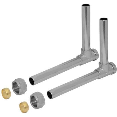 Alpex Duo Ausgleichwinkel mit Absperrung 15 x 1mm - 1/2'' IG (1 Paar) 74815200