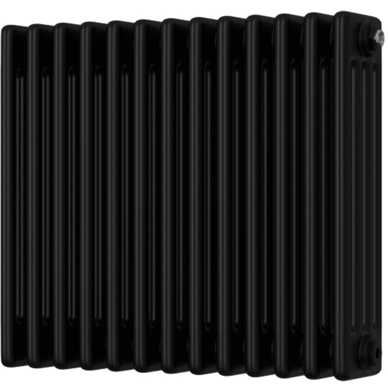 Image of Alpha - Black Column Radiator H500mm&hellip;