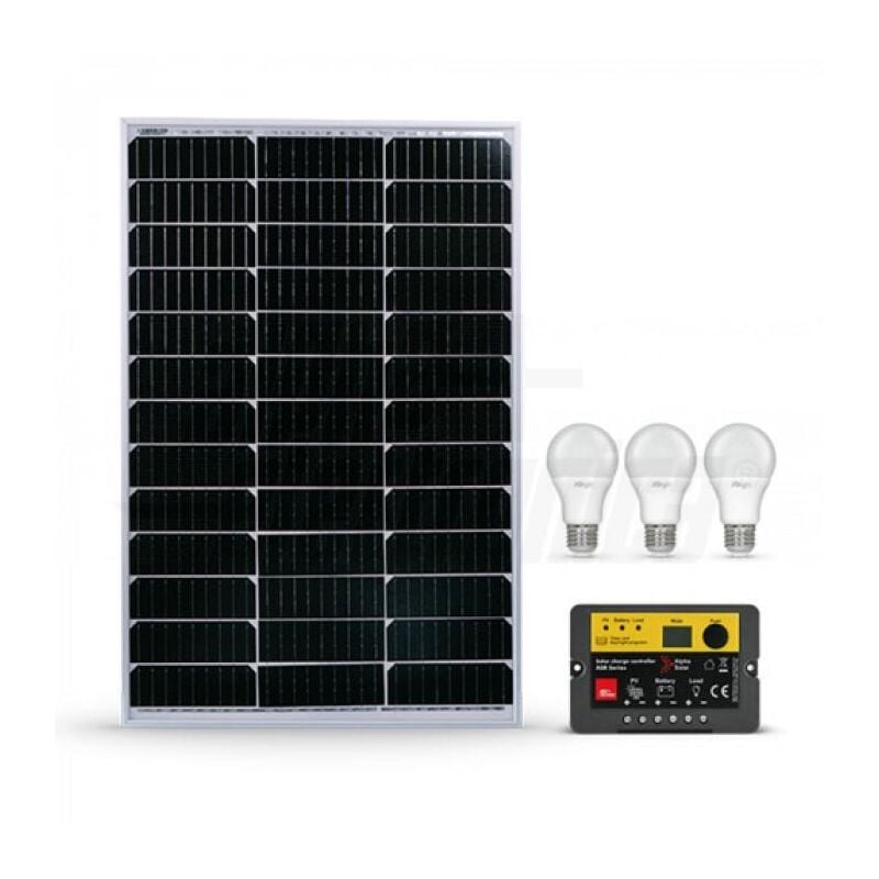 Alpha electronic kit photovoltaïque 80w - kit80-sb