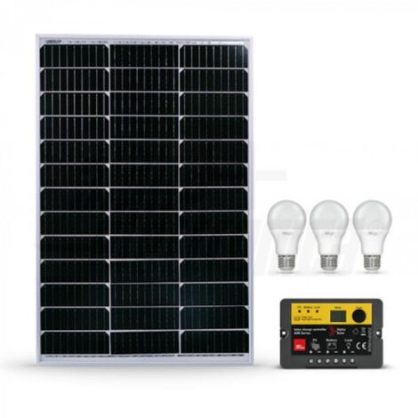 Kit Panneau Solaire Renogy 100W 12V Avec Régulateur PWM 30A - Pour Camping-Car, Bateau, Hors-Réseau