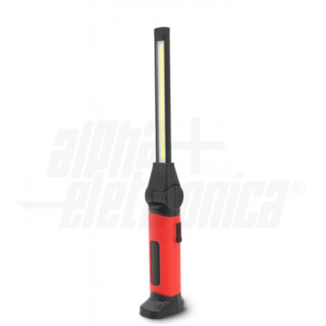Alpha elettonica torcia led 10w pieghevole portatile serie bend jo468pw