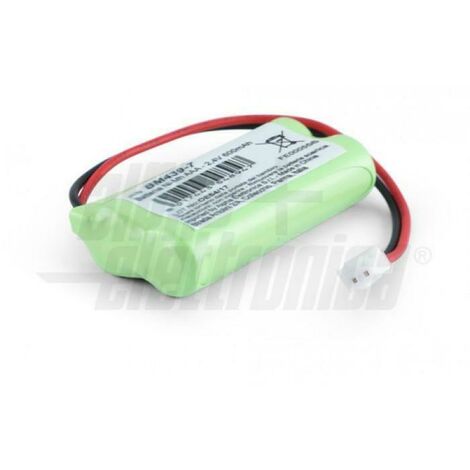 Alpha elettronica 2 batterie ricaricabili 2,4v 600mah bm439-7/b1