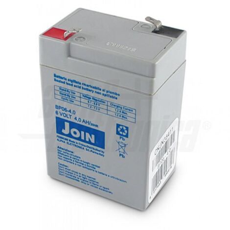 Alpha elettronica batteria al piombo 6v 4.0  bp06-4.0