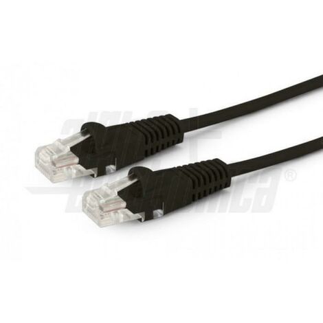 Alpha elettronica cavo di rete patch in rame cat. 5e nero u/utp 1m 95-706/01nb