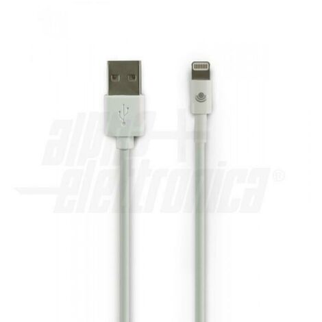 Alpha elettronica cavo usb-a lightn.c89 m/m 1m bianco 95-664/4w