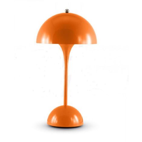 Alpha elettronica lampada da tavolo a batteria 2700k arancio mod. serie carosello jo3890