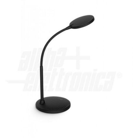 Alpha elettronica lampada da tavolo led nera 5,5 w jo381/50n