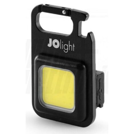 Alpha elettronica torcia led slim portatile clip a batteria 5w jo462pw
