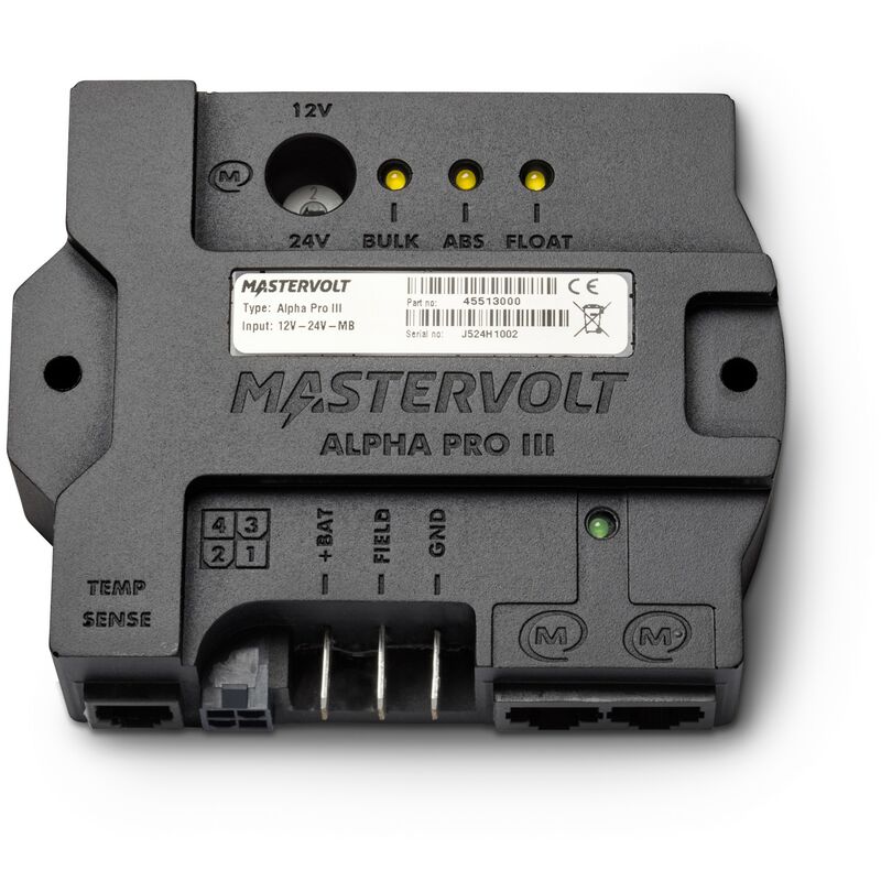 Mastervolt Contrôleur de charge avancé Alpha Pro III Masterbus, 3 étages, 12/24V, 2A, pour alternateurs standard et haute performance