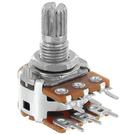 Alpha RV16A01F20KB50KM RV16A01F20KB50KM Potentiomètre rotatif stéréo 0.2 W 50 kΩ 1 pc(s) D033101