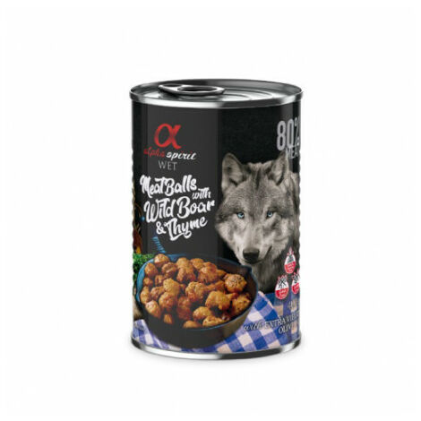 Alpha Spirit Basilea alimentare bagnato per cani - 12x400gr