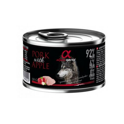 Alpha Spirit Can Pork Apple 12x150 Grs