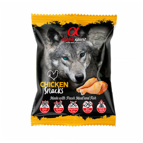 Alpha Spirit Chicken Snacks per cane 24 x 50g pacco