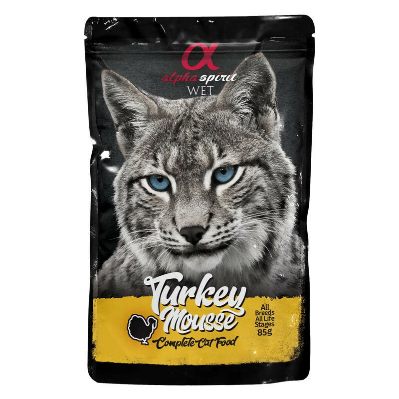 

Comida húmeda para gatos spirit gato pouch mousse pavo 24x85grs - Alpha