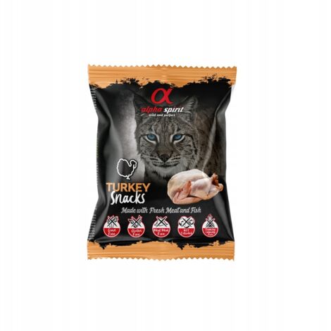 ALPHA SPIRIT Katzenleckerli-Würfel Truthahn - 50g