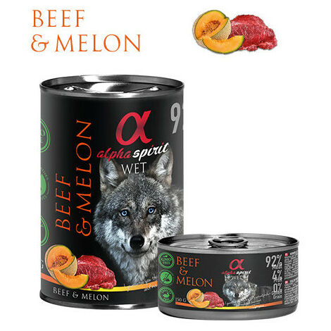 Alpha Spirit Lata Ternera Melon 12x150 Gr