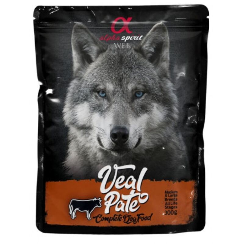 

Alpha Spirit para Perro Pouch Paté Ternera - 12 x 300 grs