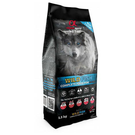 Alpha Spirit SemihМјmedo pesce selvaggio per cani - 1,5 kg