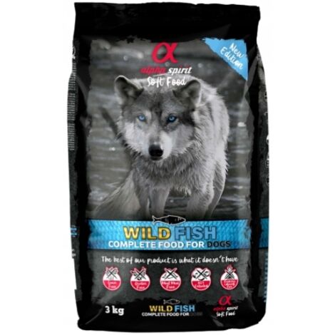 Alpha Spirit SemiHucedo Wild Fish cibo per i cani - 3 kg