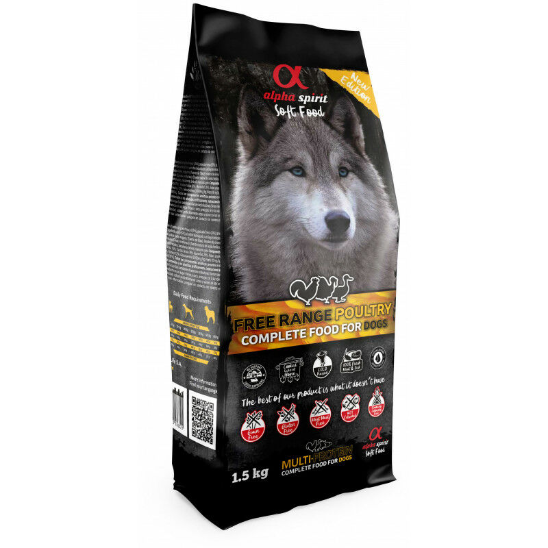 

Pienso Spirit Semihúmedo Aves de Corral para Perro, 1.5 KG - Alpha