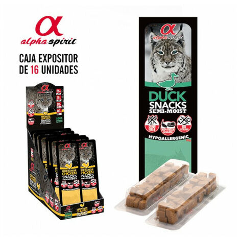 Alpha Spirit Snack Pato Tacos fÙr Katze 16 Beutel x 35 g
