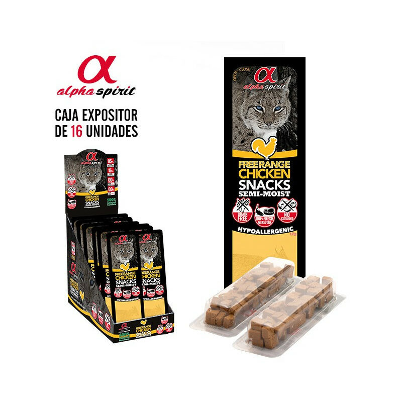 Alpha Spirit - Snack Porral Tacos fÙr Katze 16 Beutel x 35 g