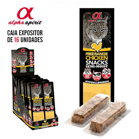 Alpha Spirit Snack Porral Tacos fÙr Katze 16 Beutel x 35 g