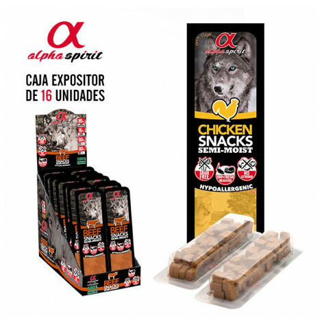 Alpha Spirit Snack Tacos per cane da cani 16 x 35 gr