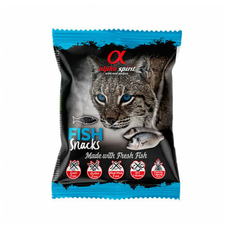Alpha Spirit Snacks Fisch fÐ©r Katze - 24 Beutel x 50 g