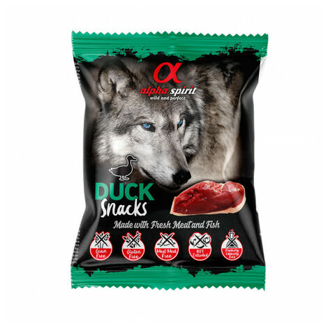 Alpha Spirit Snacks von Hundeente - 24 Beutel x 50g