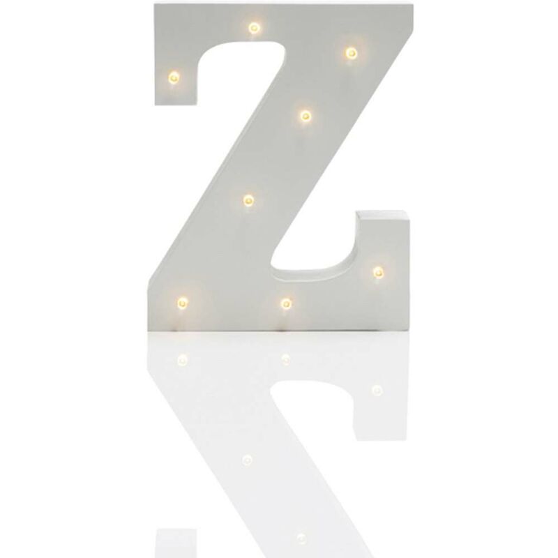 Alphabet 'z' Marquee Battery Light Up Circus Letter, Warm White LEDs, 16cm