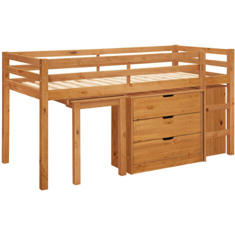 Alpi-Lit superposé avec unité de rangement 90x200 cm en bois