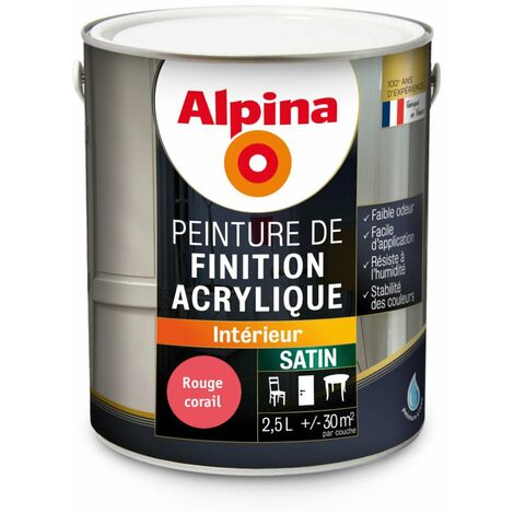 Peinture de finition acrylique satin 0.5L
