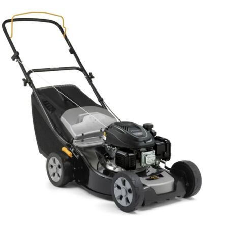 MARCA ALPINA AL4 41 S - Rasaerba con motore a scoppio STIGA da 123 cm³, larghezza di taglio di 41 cm, raccoglierba da 60 L, 6 altezze di taglio, robusto piatto di taglio in acciaio