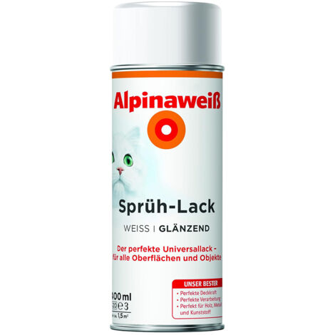 Alpina Alpinaweiß Sprühlack 400 ml glänzend