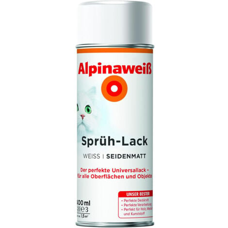 Alpina Alpinaweiß Sprühlack weiß 400 ml seidenmatt