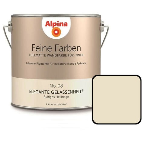 Alpina Feine Farbe No 08 2,5 l Ruhiges Hellbeige Elegante Gelassenheit