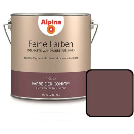 Alpina Feine Farbe No 17 2,5 l Herrschaftliches Purpur Farbe der Könige
